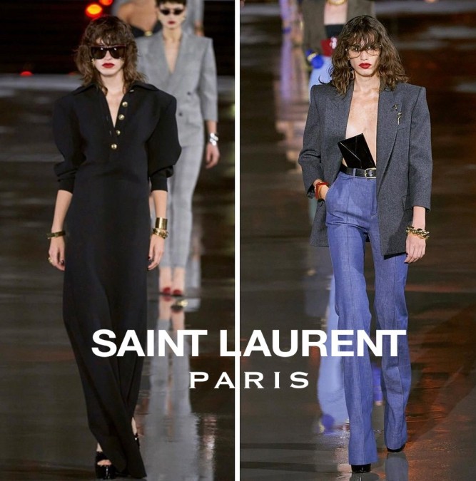 ♥ECE AND ESIN♥ - first Turkish models walking for YVES SAINT LAURENT
